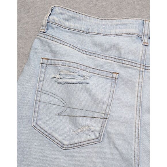 American Eagle Strigid Women's Jeans 12 Reg Distressed Ripped Denim Mom Jean NWT - Picture 10 of 16